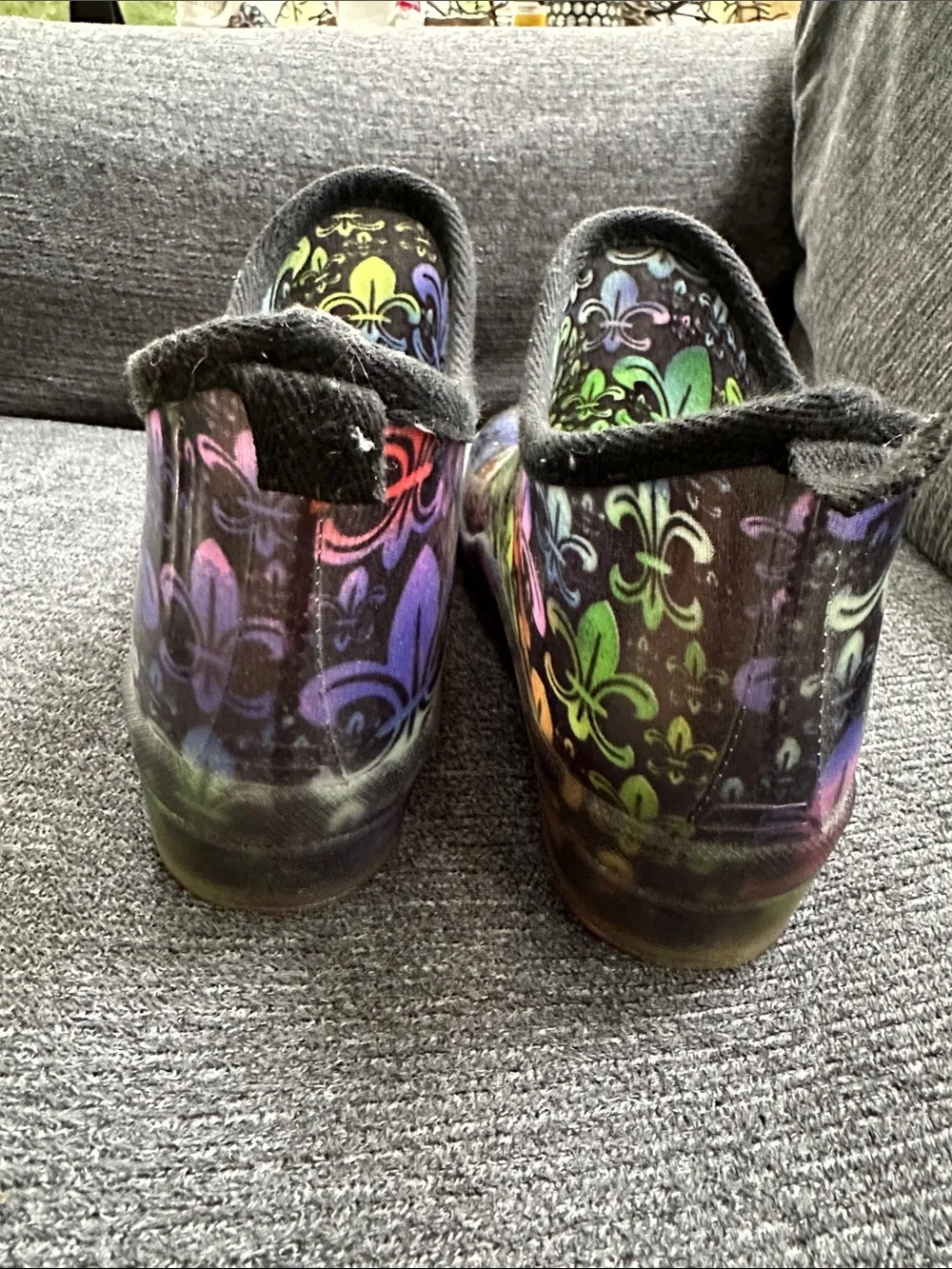 Corkys Multicolor Fleur-Print Rain Ankle Boots sz 9